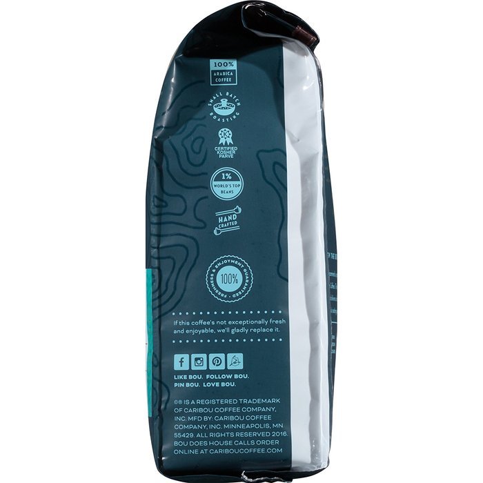 Caribou Coffee Mahogany Whole Bean, 12 Ounce Bag N15