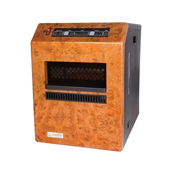 Eco-Heater Infrared Space Heater with Air Sanitizer, 1500-Watt