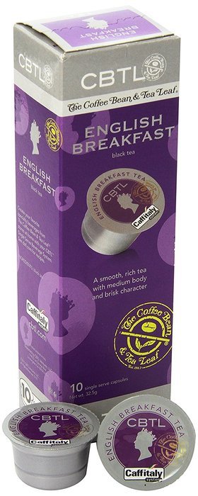 CBTL English Breakfast Tea Capsules By The Coffee Bean & Tea Leaf, Net Wt. 32.5g, 10 Count Box