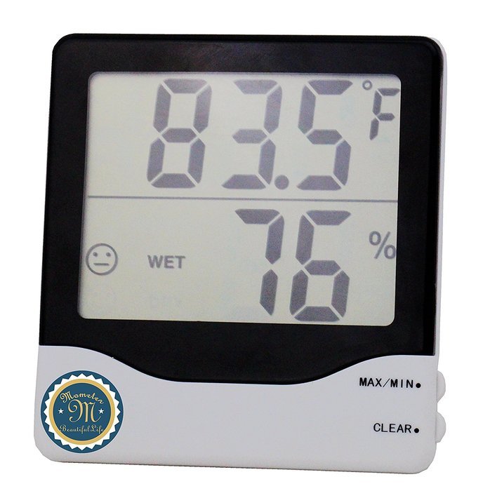 M-Mometer Easy Read Baby Room Thermometer Hygrometer. Indoor Temperature Humidity in Celsius & Fahrenheit MIN/... N2