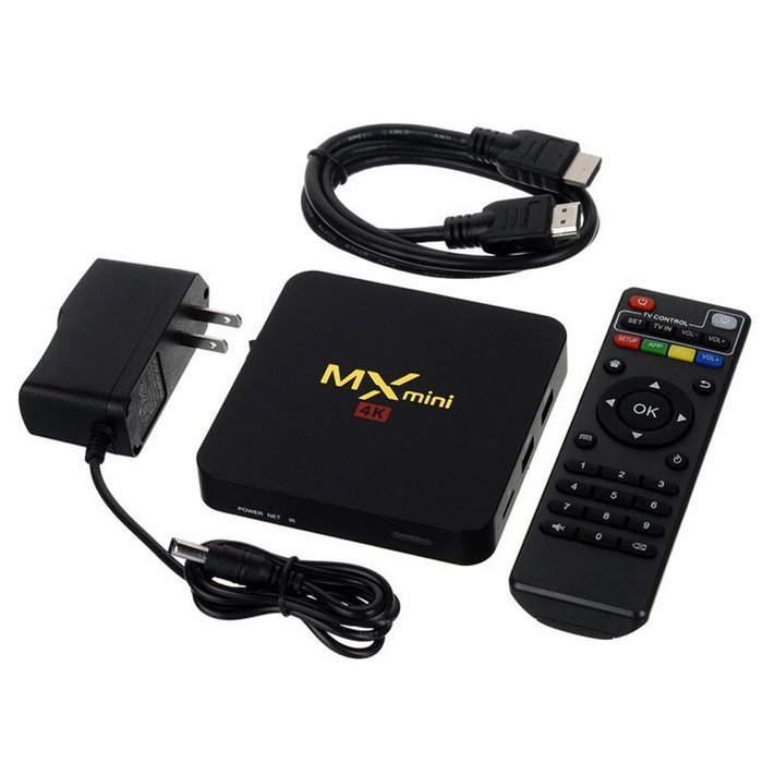 New MX Mini 4K Android 5.1 Set Top Box Amlogic S905 TV Box 1GB Memory 8GB ROM Bluetooth 4.0 with Google Search... N9