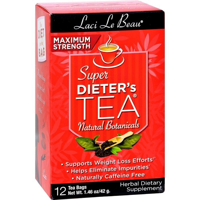LACI LE BEAU MAX STRENGTH TEA, 12 BAG