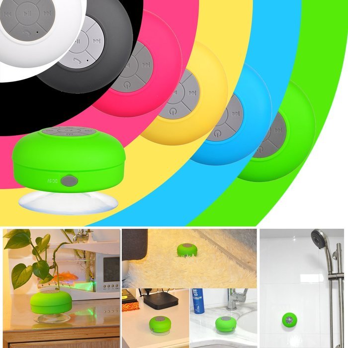 WECOME HD Water Resistant Bluetooth 3.0 Shower Speaker, Handsfree Waterproof Shower Bluetooth Portable Speaker... N4