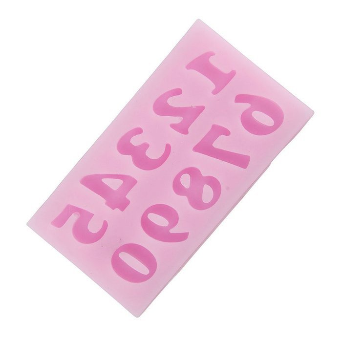 niceeshop(TM) Alphabet Letter Shape Party Silicone Cake Molds Decoration Fondant Cookie Baking Mold,Random Color N3