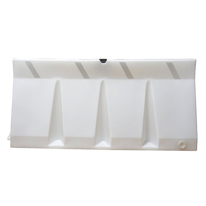 Polycade Traffic Barrier, White, 34inH
