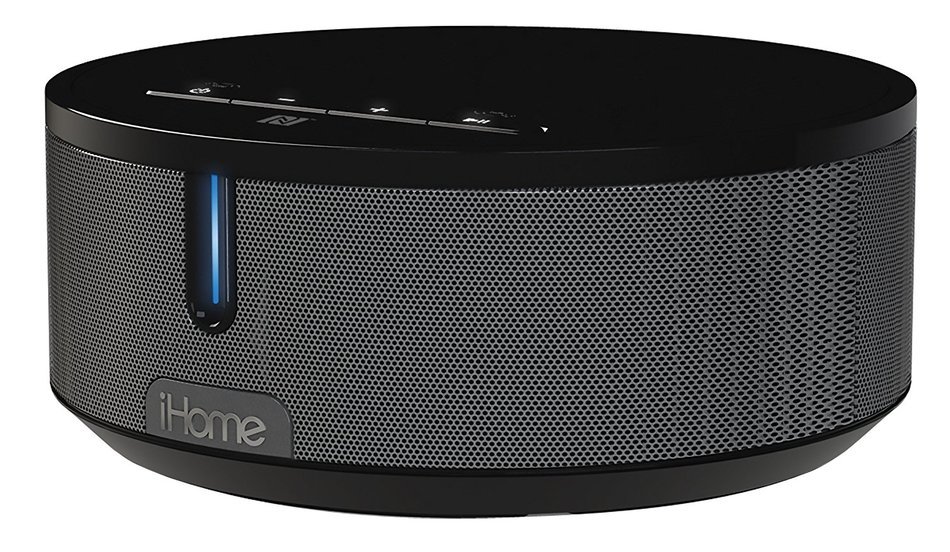 iHome iBN26G2 NFC Bluetooth Stereo System with Speakerphone (Gunmetal) N2