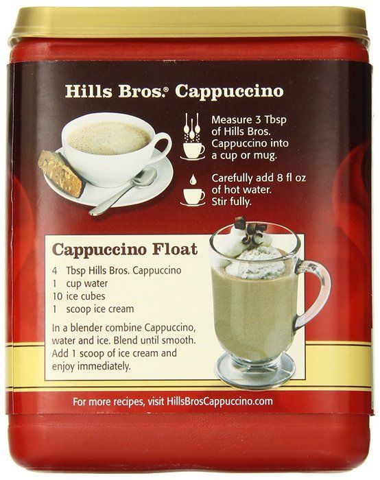 Hills Bros Cappuccino Sugar-Free French Vanilla, 12 Ounce N5