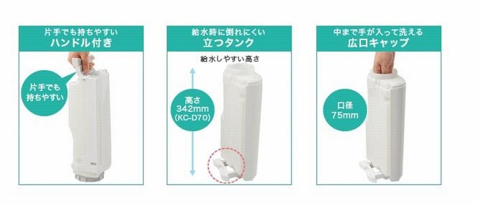 [PM2.5] corresponding SHARP plasma cluster equipped with humidified air cleaner white system KC-D70W