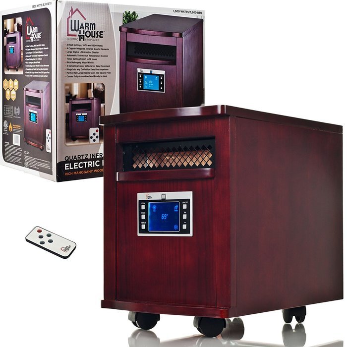 Warm House 80-5531 Digital Readout Warm House Portable Infrared Heater