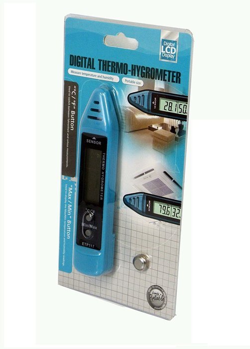 Portable Pen Style Digital Thermo-Hygrometer w/LCD Display - &deg;C / &deg;F