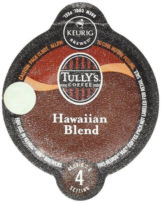 Tully's Hawaiian Blend Coffee Keurig Vue Portion Packs, 64 Count N2