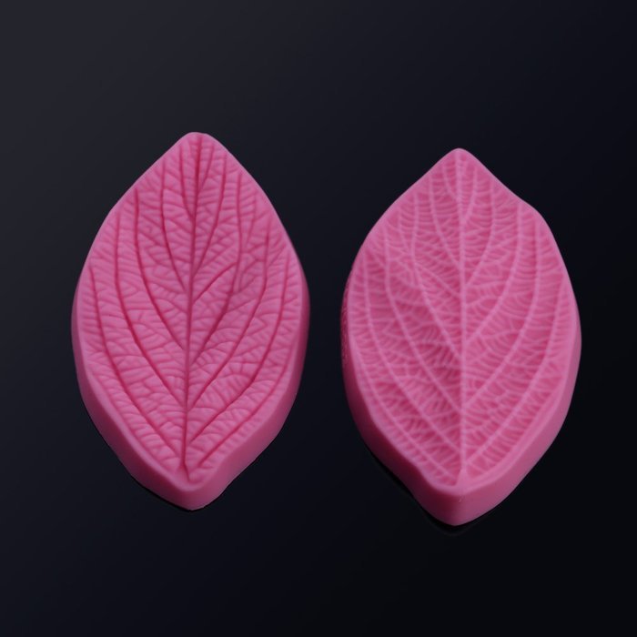 Anself Silicon Cake Mold 3D Leaf Shape Fondant Mould for Cake Decoration N6