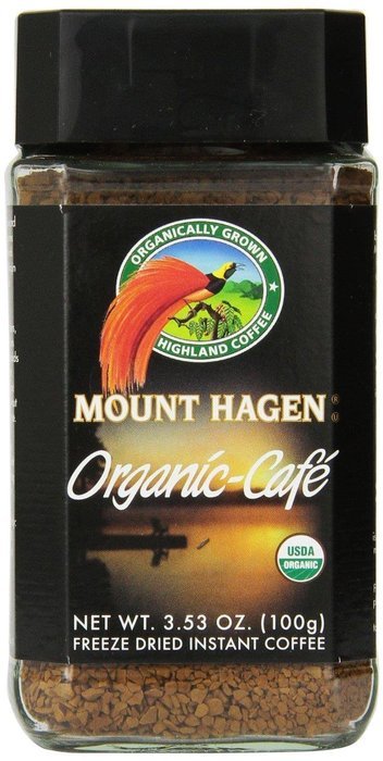 Mount Hagen Organic Freeze Dried Instant Coffee, 3.53-Ounce Jars (Pack of 6) N3