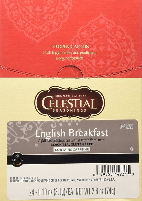 Celestial Seasonings India Spice Chai, K-Cup Portion Pack for Keurig K-Cup Brewers, 24-Count