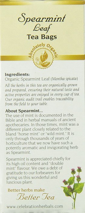 Organic Spearmint Leaf Tea - 24 Tea Bags N2