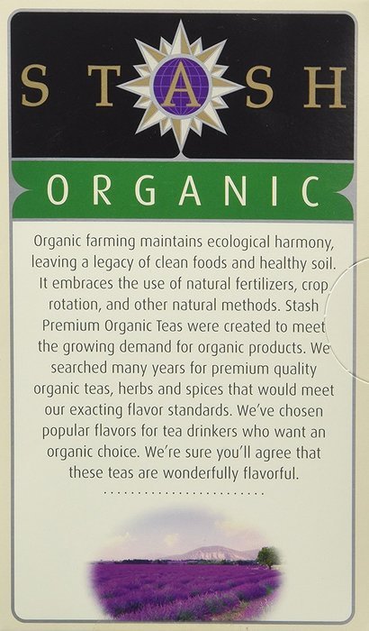 Stash Premium Organic Lavender/Tulsi Herbal Tea, 18 Tea Bags