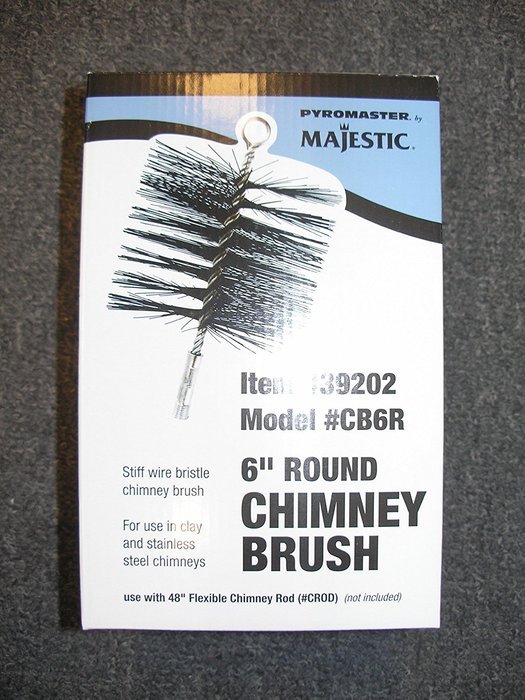 Majestic Pyromaster 6" Round Chimney Fireplace Stove Brush