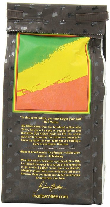 Marley Coffee, Organic One Love, Ethiopian YirgaCheffe, Ground Coffee, 8 Ounce N33