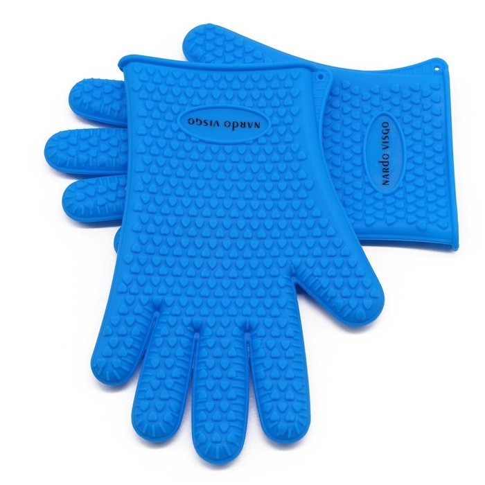 Nardo Visgo&reg; Non-Stick Silicone Cooking Baking Mat (Half Sheet Size,11-5/8" x 16-1/2") and Silicone Cooking Gloves... N5