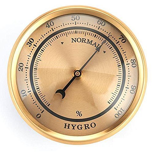 Hygrometer w/Brushed Gold Dial and Brushed Gold Bezel free image download