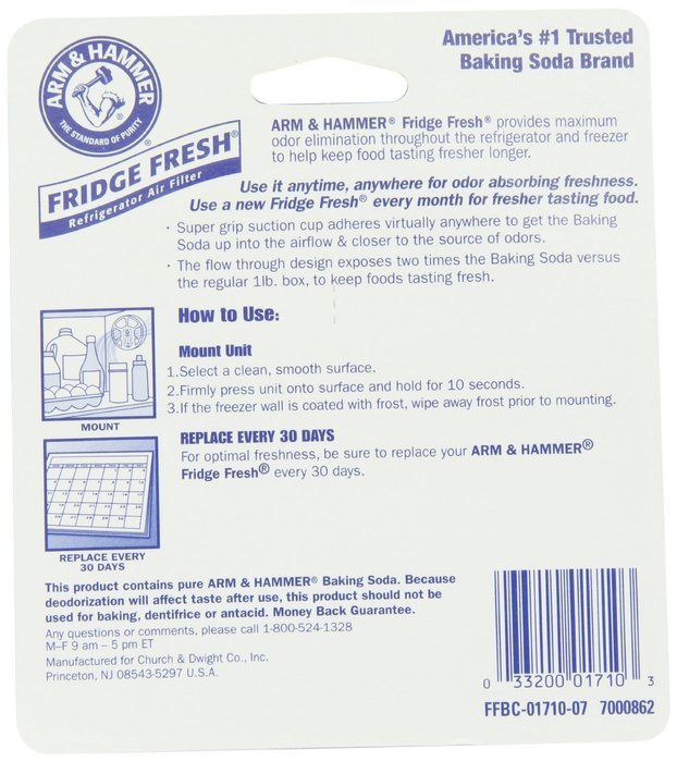 Arm & Hammer Fridge Fresh Refrigerator Air Filter (Pack of 4) N2