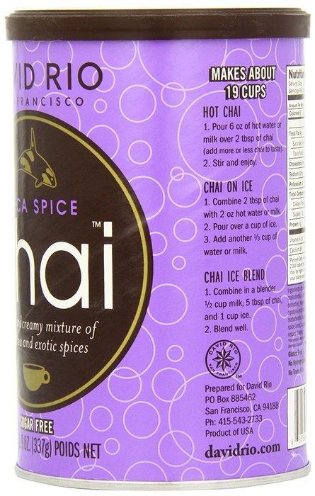 David Rio Chai Mix, Tiger Spice, 14 Ounce N5