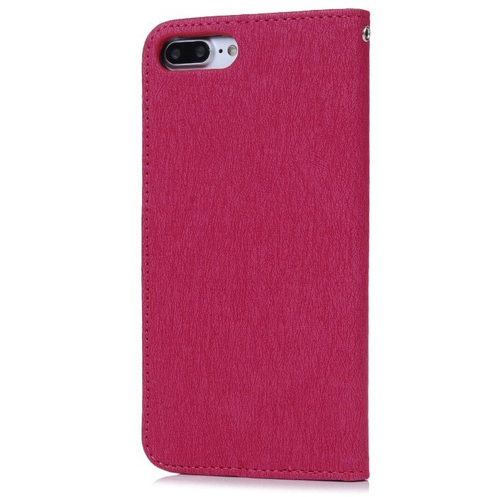 iPhone 7 Plus Case (5.5 inch) - Flip Folio Wallet Stand Case Embossed Cirrus PU Leather Case Shockproof Soft TPU... N29