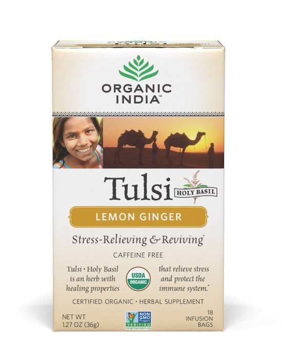 Organic India Tulsi Tea Best Sellers 5 Flavor Variety Pack (Pack of 5) N7