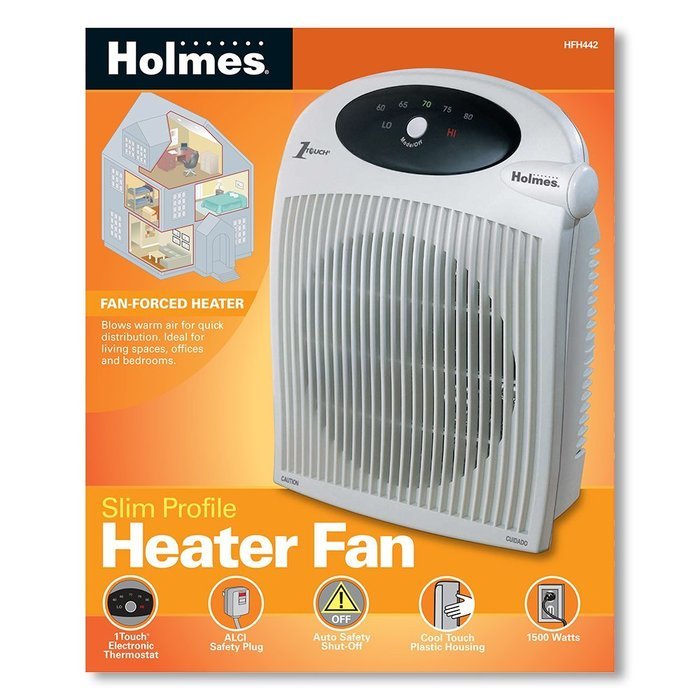 Holmes Heater with 1Touch Control and Bathroom Safe Plug N2