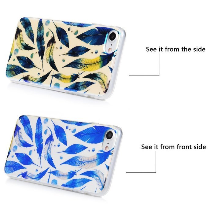 Badalink iPhone 7 TPU Case (4.7") Soft TPU Rubber Bumper Case Shockproof Flexible and Easy Grip Color-fading Resistant... N32