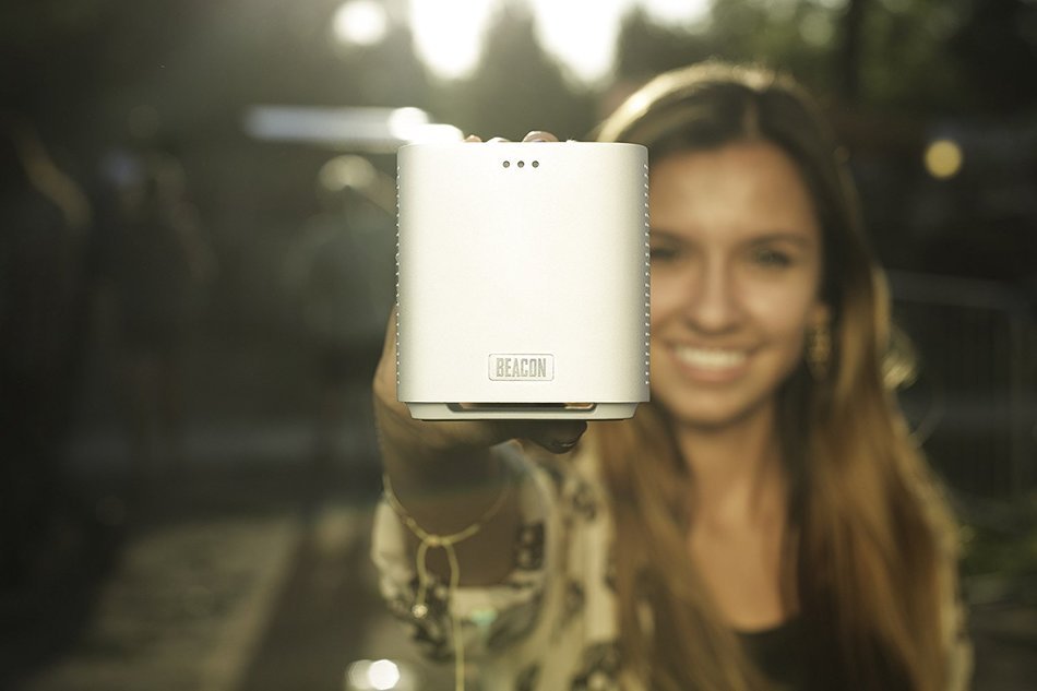 Beacon Audio Blazar Portable Bluetooth Stereo Speaker (Aluminum) N11