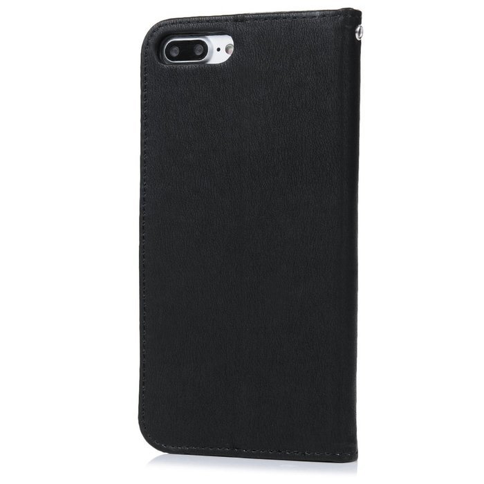 iPhone 7 Plus Case (5.5 inch) - Flip Folio Wallet Stand Case Embossed Cirrus PU Leather Case Shockproof Soft TPU... N36