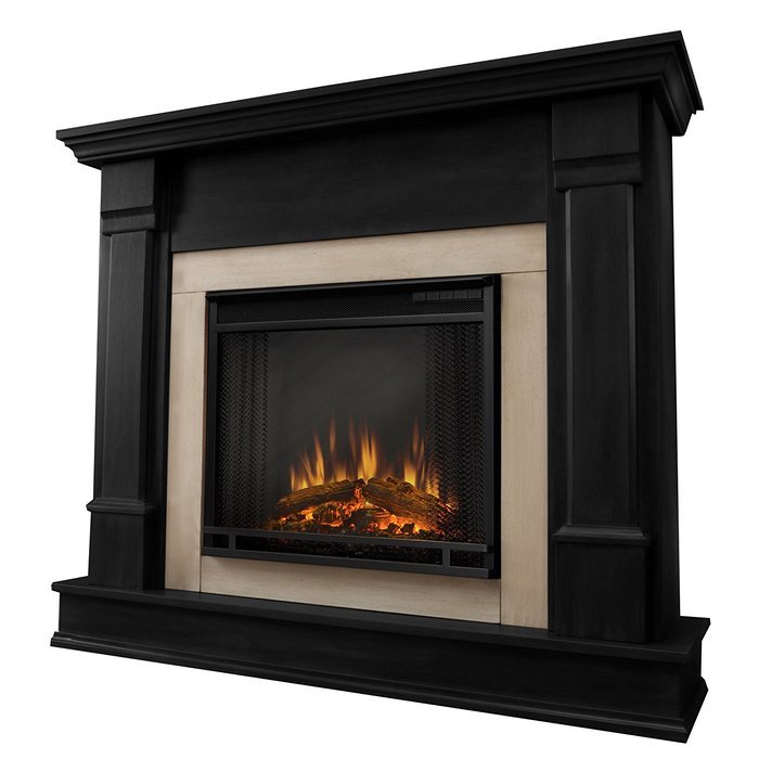 Real Flame Silverton Ventless Gel Fireplace in Dark Mahogany