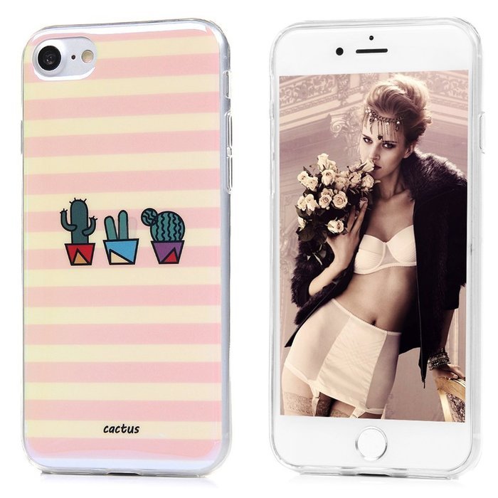 Badalink iPhone 7 TPU Case (4.7") Soft TPU Rubber Bumper Case Shockproof Flexible and Easy Grip Color-fading Resistant... N46