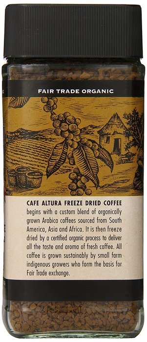Cafe Altura Freeze Dried Instant Organic Coffee, 3.53 Ounce (Pack of 2) N3