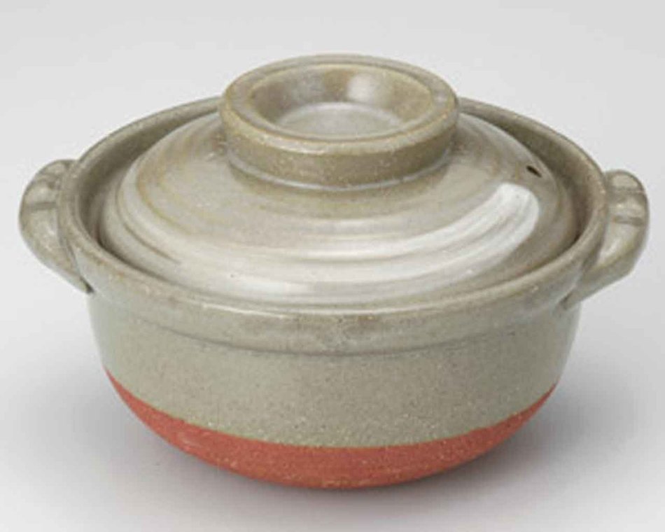 Daruma for 1-2 persons 7.7inch Donabe Japanese Hot pot Grey Ceramic Made in Japan