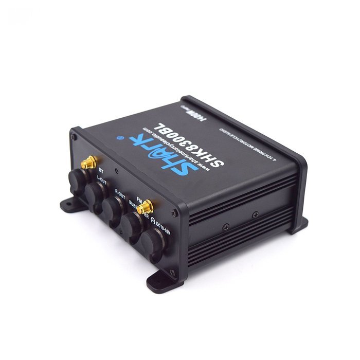 Shkc8300-Bl 1400 W all waterproof motorcycle atv marine audio system lcd display Black N6