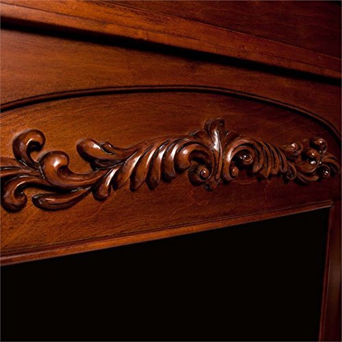 Southern Enterprises Chantilly Infrared Electric Fireplace in Oak