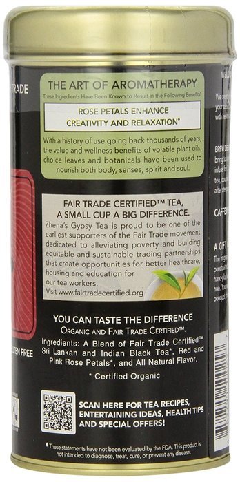 Zhena's Gypsy Tea, Gypsy Rose, 22 Count Tea Sachet, 1.55oz