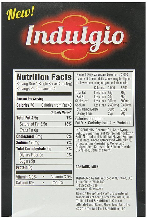 Indulgio French Vanilla Cappuccino Single Serve K-cup, 42 Count (Compatible with 2.0 Keurig Brewers) N14