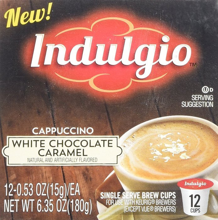 Indulgio French Vanilla Cappuccino Single Serve K-cup, 42 Count (Compatible with 2.0 Keurig Brewers) N20