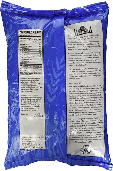 David Rio Chai Mix, Tiger Spice, 14 Ounce N8