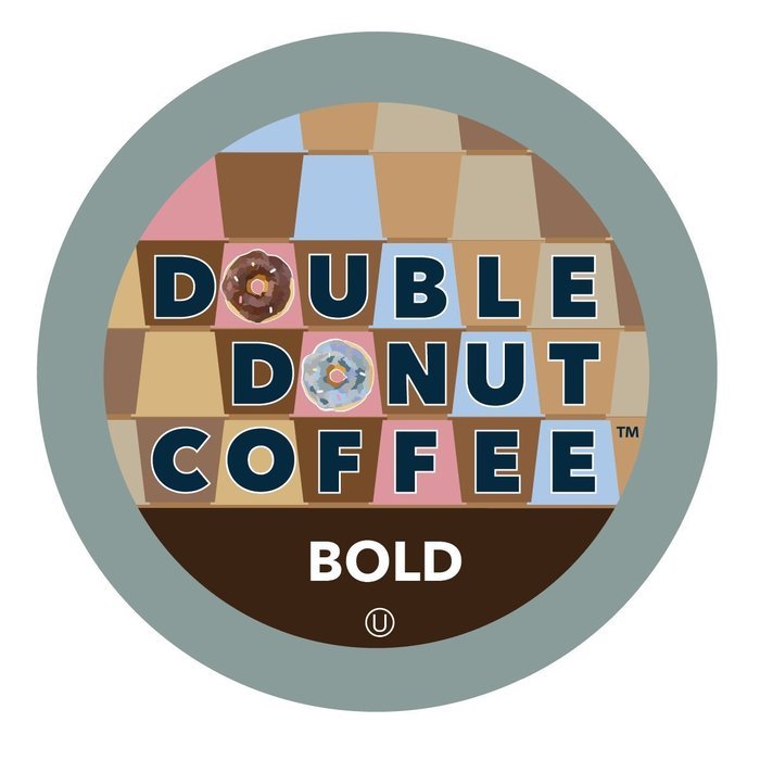 Double Donut Bold Blend Coffee, in Recyclable Single Serve Cups for Keurig K-Cup Brewers, 24 Count