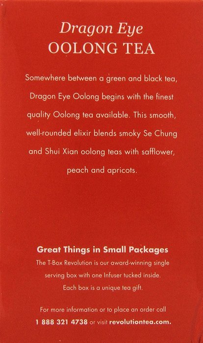Revolution Tea Dragon Eye Oolong Tea, 30 Count N2