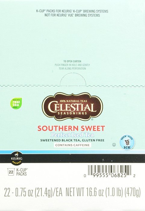 Green Mountain Coffee, Celestial Seasonings Southern Sweet Perfect Iced Tea, K-Cup Portion Pack for Keurig K-Cup... N9