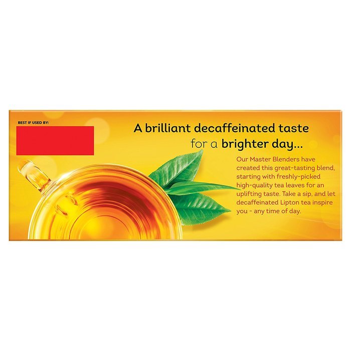 Lipton Black Tea Bags, Decaffeinated 50 Count N3