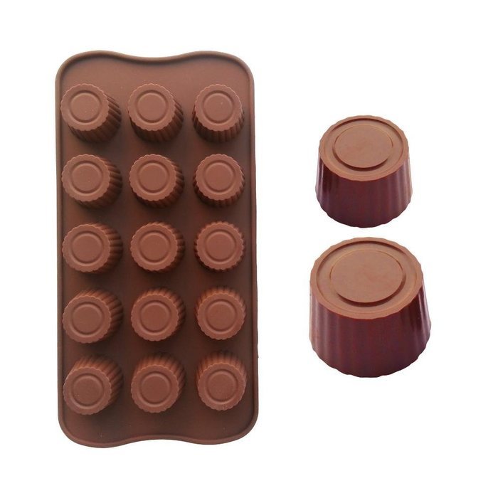 Circular Bottle Caps Shape Chocolate Silicone Mold Baking Cake Decoration Mould