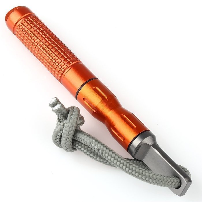 Geekercity&reg; Fire starter - EDC Waterproof Alloy Fire starter Survival Camp Magnesium flint Stone CNC Gear Pocket... N3