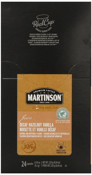 Martinson Coffee, Hazelnut Vanilla Decaf, 24 Single Serve RealCups N2