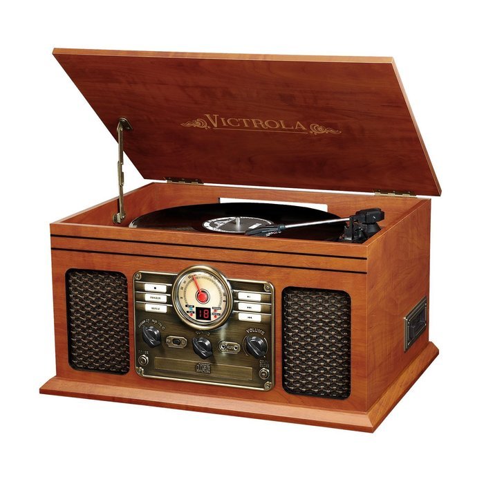 Victrola VTA-200B Nostalgic Classic 6-In-1 Turntable with Bluetooth, Mahogany N2